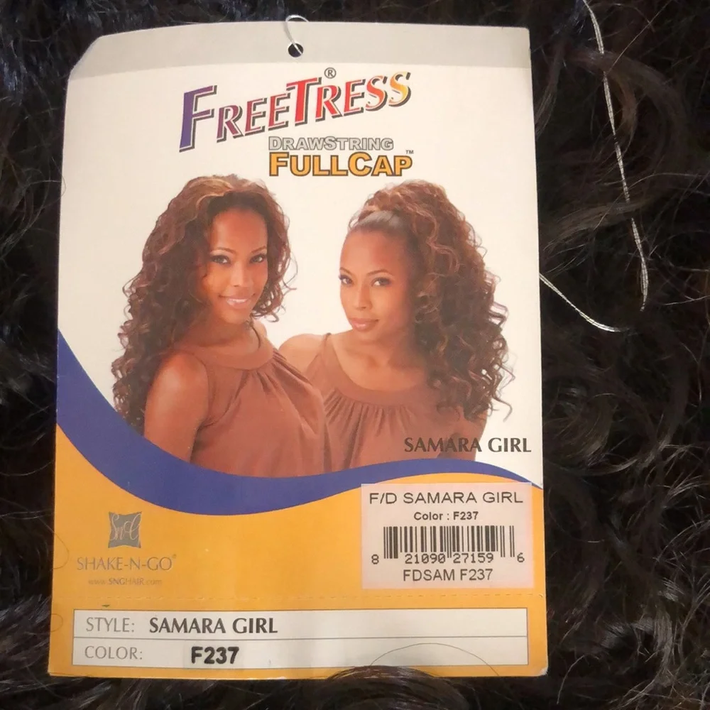 FreeTress Fullcap Drawstring Type Samara Girl Double combed for Secure Hold